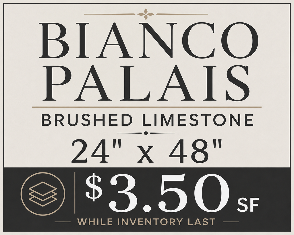 Bianco Palais Brushed Limestone - ONLY WHILE SUPPLIES LAST!