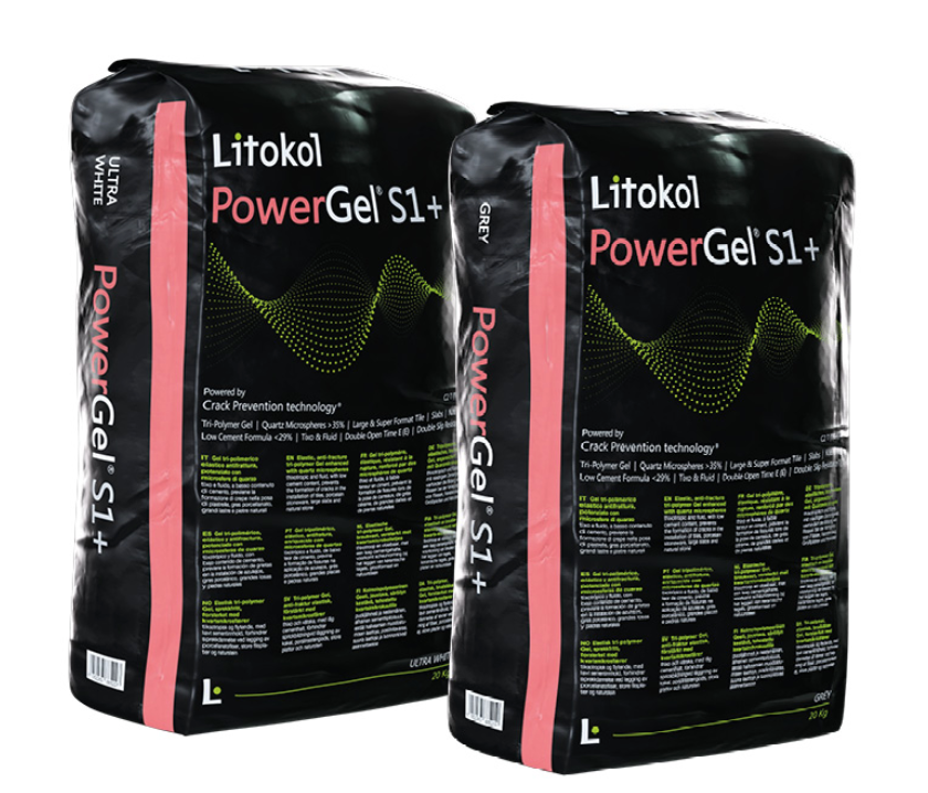 PowerGel® S1+ Mortar - White 44lbs (20kg)
