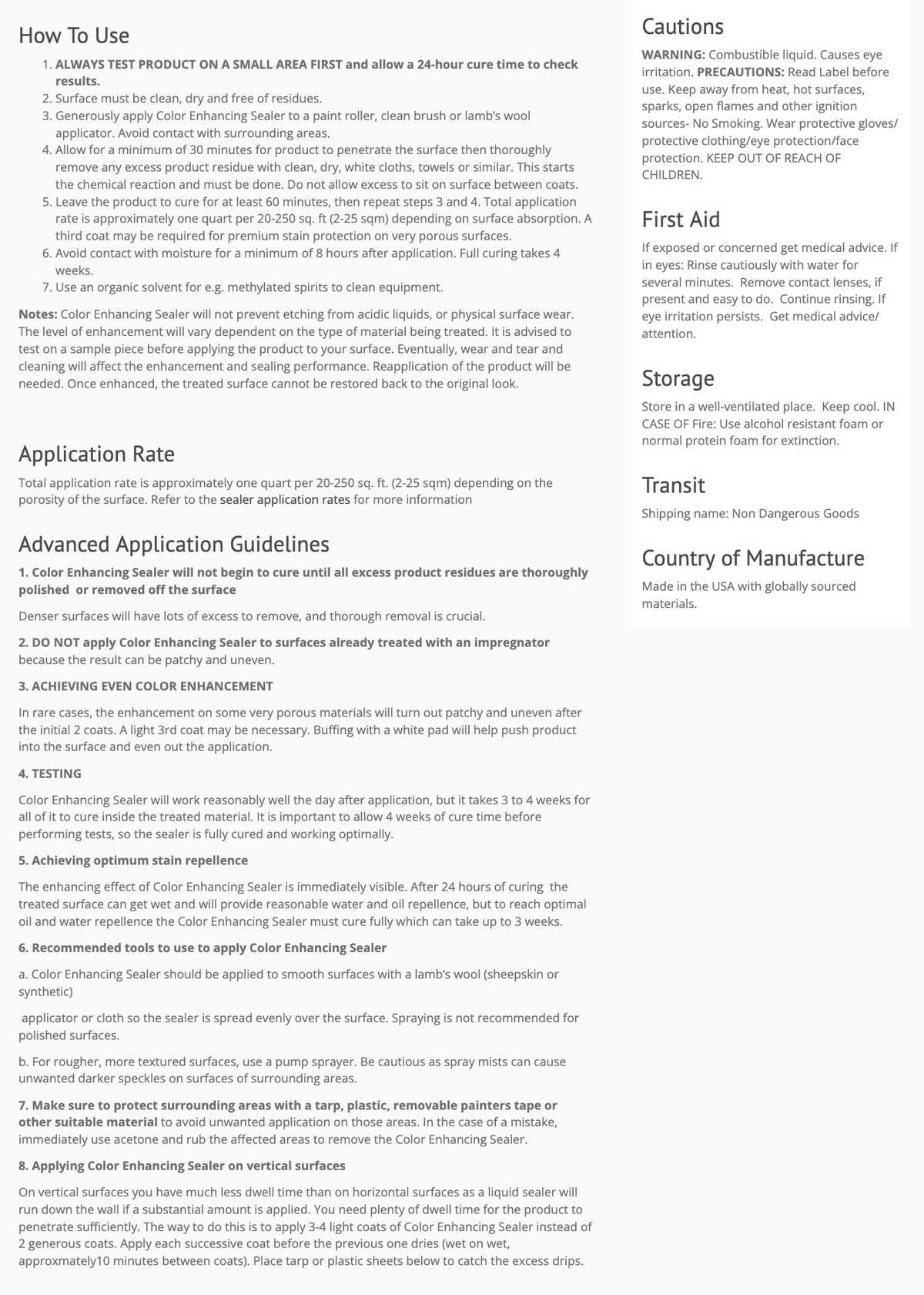 Color Enhancing Sealer Formerly INTENSIFIA™