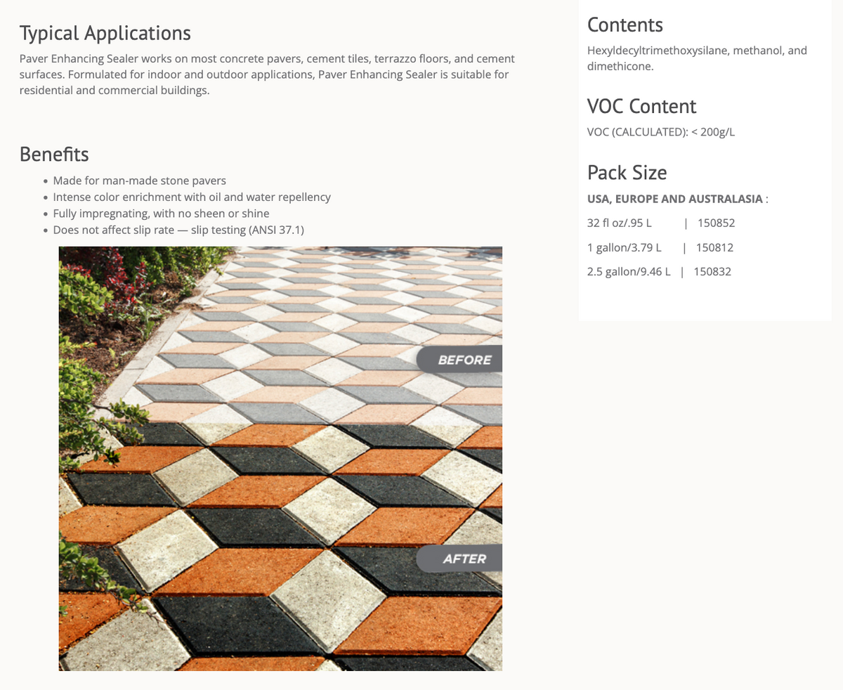 Paver Enhancing Sealer