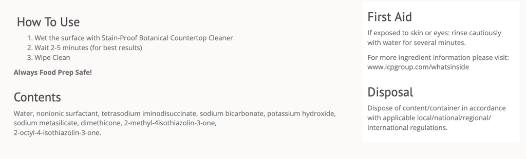 Botanical Countertop Cleaner
